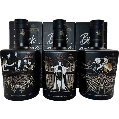 Gouden carolus whisky black canvas series set van 3 whiskyflessen van 50cl 46%