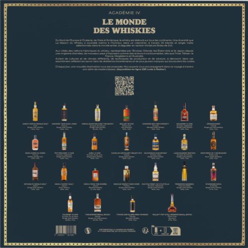 Le monde des whiskies adventskalender 2025 25x2cl achterkant