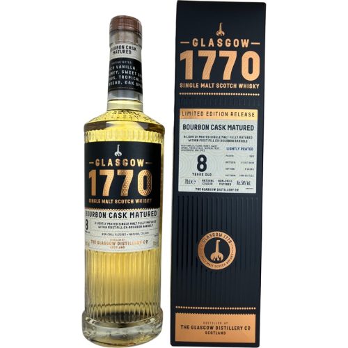 Glasgow 1770 8y bourbon lightly peated 54% 70cl