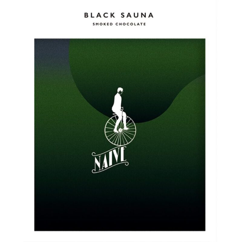 Naïve Black Sauna gerookte chocolade 70%
