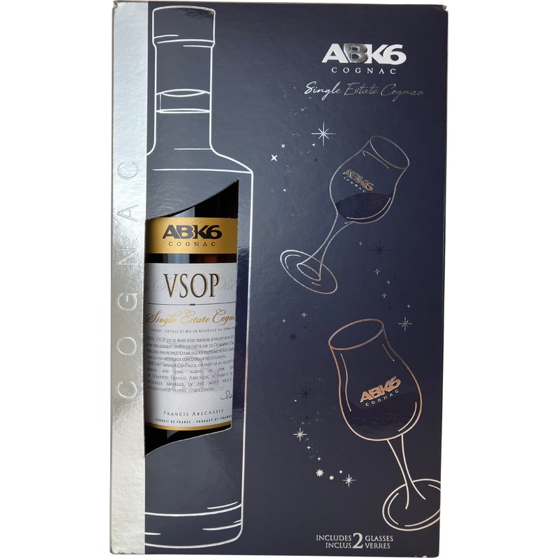 Abk6 vsop 40% 70cl + 2 glasses