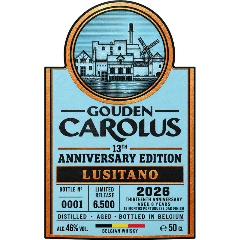 Gouden carolus 13th anniversary edition 2026 lusitano 46% 50cl