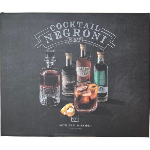 Marzardo negroni cocktail set 3x20cl
